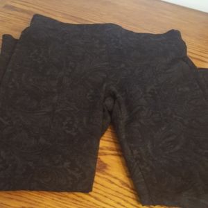 EUC Style & Co Black Paisley Jeggings